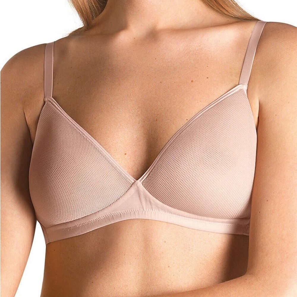 Hanro Nude Spacer Full Mesh Wireless Bra (NWT)